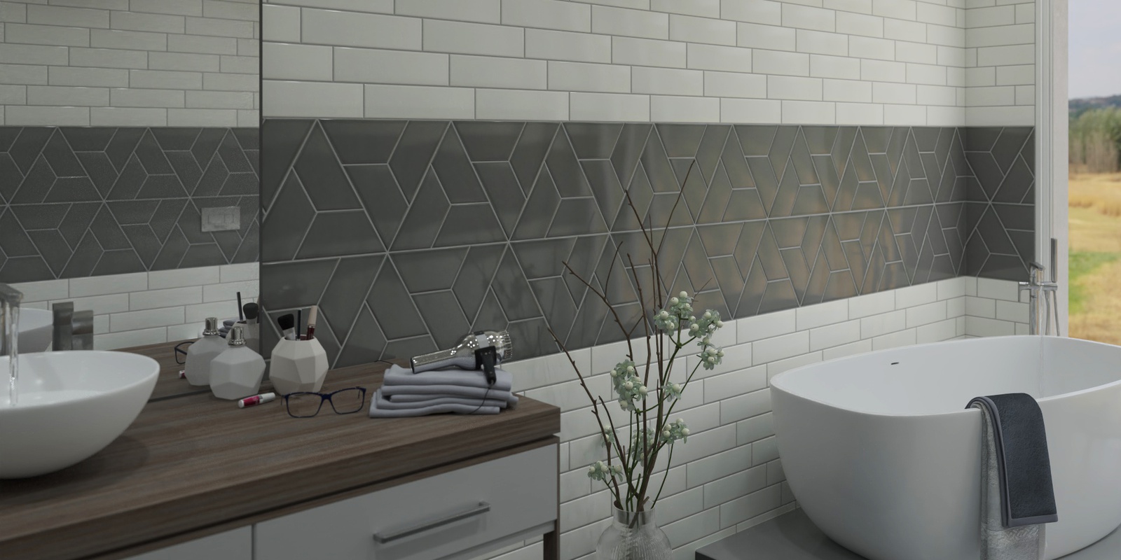 Emotive Glazed Ceramic Tile Wall Tile Florida Tile