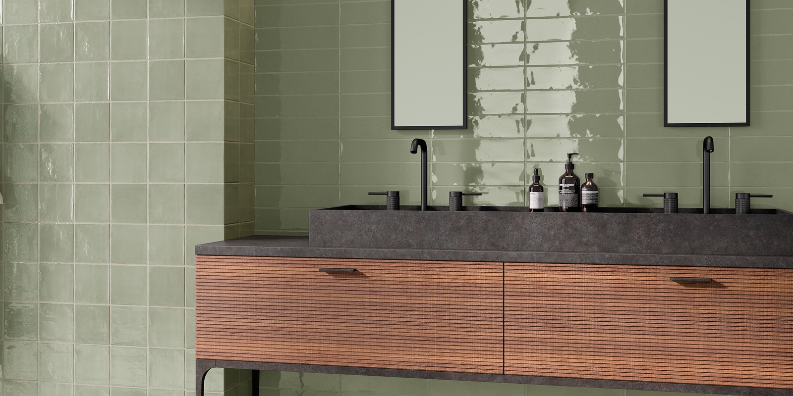 Songbird＊Thunder Wave Songbird - Handcrafted Glossy Subway Look Tile | Wall Tile