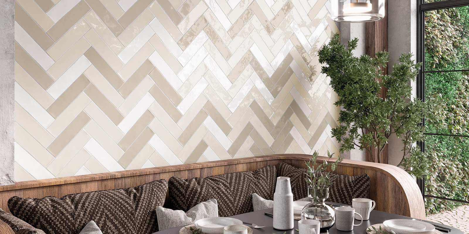 Songbird＊Thunder Wave Songbird - Handcrafted Glossy Subway Look Tile | Wall Tile