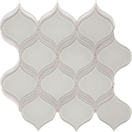 Balance Beige w/Pure White Arabesque Mosaics M12BLUB