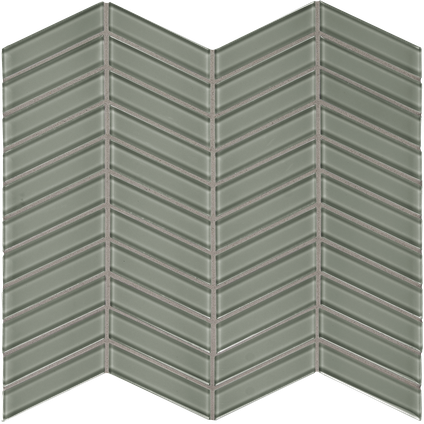 Serenity Sage Chevron Mosaics M12CHEV