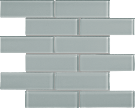 Quiet Gray Brick Mosaics M2x6BRICK