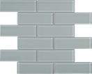 Quiet Gray Brick Mosaics M2x6BRICK