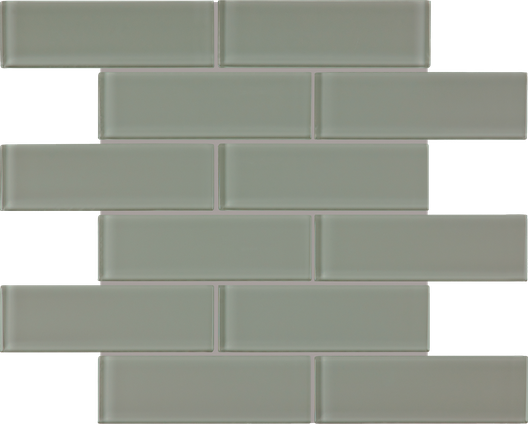 Serenity Sage Brick Mosaics M2x6BRICK