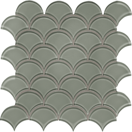 Serenity Sage Scallop Mosaics M12SCP