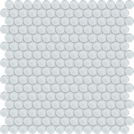Pure White Penny Round Mosaics M12PENNY