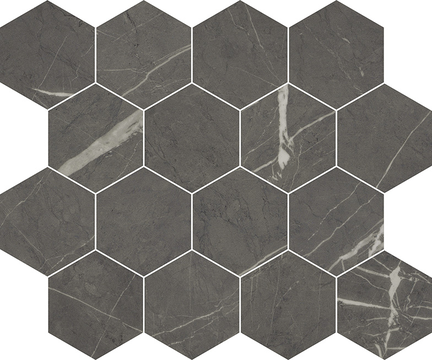 Sovereign Gray Hexagon Mosaics (Polished) M3x3HEX