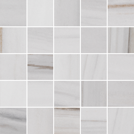 Majestic White Lasa 25pc Mosaic (Matte) M12