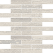 White Offset Brick Mosaic M12