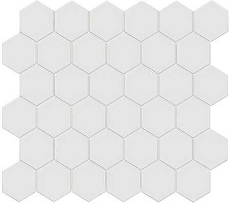 Vintage Grey 2in Hexagon Mosaic 11x12.5