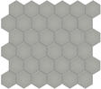 Cement Chic 2in Hexagon Mosaic 11x12.5