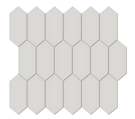 Halo Grey Picket Mosaic (Glossy) 11x12.5