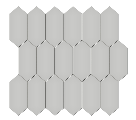 Loft Grey Picket Mosaic (Glossy) 11x12.5