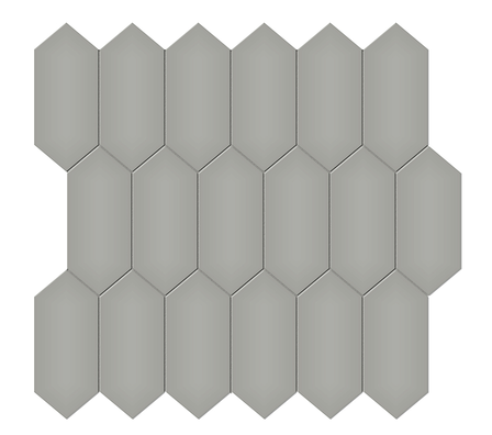 Cement Chic Picket Mosaic (Glossy) 11x12.5