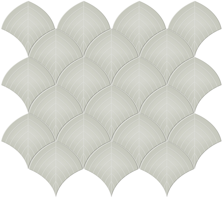 Soft Sage Scallop Mosaic (Glossy) 11x12.5