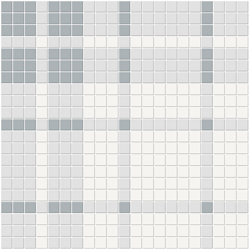 Afternoon Blend Plaid Pattern Mosaic 13.5x13.5