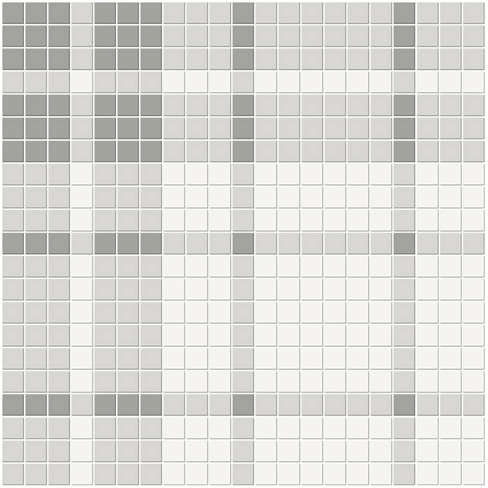 Evening Blend Plaid Pattern Mosaic 13.5x13.5