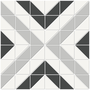 Midnight Blend Cubic Pattern Mosaic 10x10