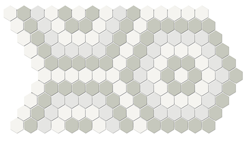 Morning Blend Hexagon Pattern Mosaic 14x8