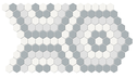 Afternoon Blend Hexagon Pattern Mosaic 14x8