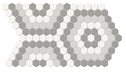 Evening Blend Hexagon Pattern Mosaic 14x8