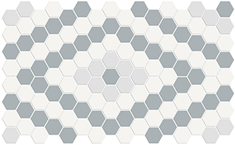 Afternoon Blend Diamond Pattern Mosaic 13x8