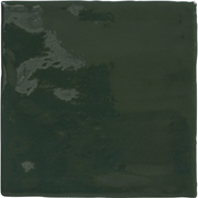 Feathered Dark Green Wall Tile 5x5